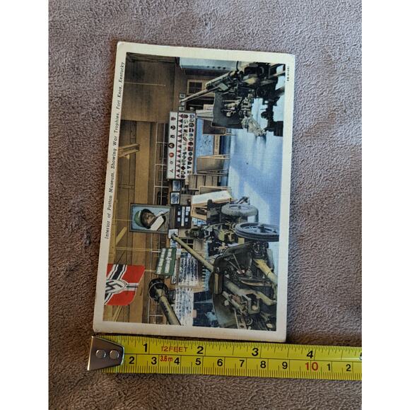 Vintage C1950 Patton Museum Postcard Showing War Trophies Fort Knox Kentucky WW2 - Picture 6 of 13